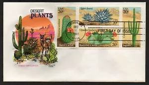 USA, SCOTT # 1942-1945, HOUSE OF FARNAM HF FDC COVER DESERT PLANTS, CACTUS 1981 - Picture 1 of 1