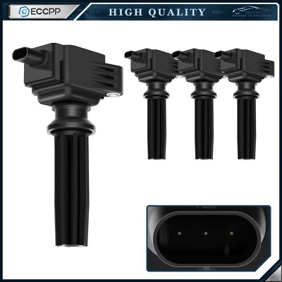 ECCPP 4 Ignition Coils For 2012-2015 Ford Explorer 2012-2018 Ford Focus 2.0L L4 - Изображение 1 из 4