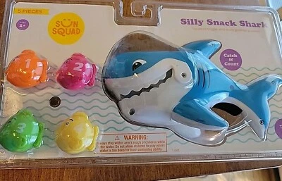 Silly Snack Shark Pool Toy 5 Piece - Sun Squad - Image 1 of 2