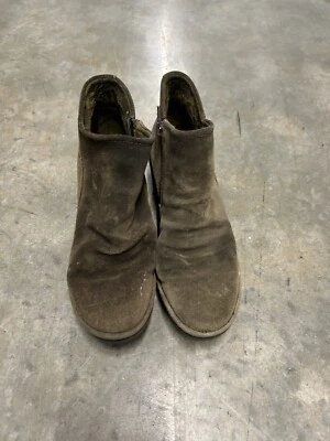 Fly London Yip Womens Boots EU 38 Olive Wedge Ankle Side Zip - Image 1 of 4