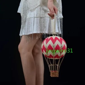 Hot Air Balloon Spherical Shape Magnetic Buckle Bag Cute Casual Handbag Gift New - Picture 1 of 14