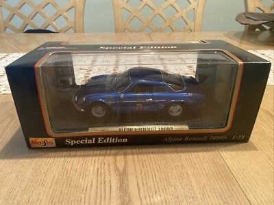 Maisto Special Edition 1971 Alpine Renault 1600S azul metal fundido 1:18 novo na caixa - Imagem 1 de 4