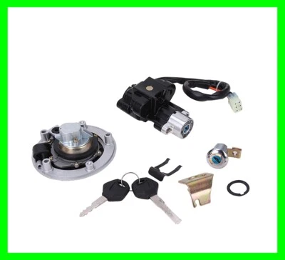 For Suzuki GSXR 600 1000 2003-2016 Ignition Switch Fuel Gas Cap Seat Lock Keys  - Image 1 of 4