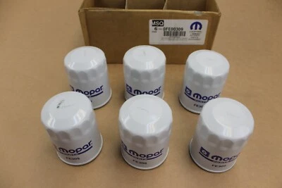 Caja de 6 filtros de aceite Mopar FE309 hechos en EE. UU. para Kia Optima 2001-2019 Foto 1 de 4