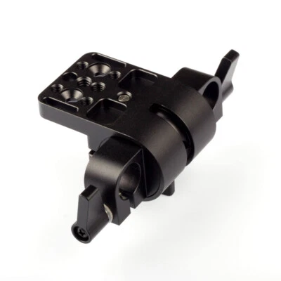 Adaptador de montaje de abrazadera de varilla giratoria giratoria de 15 mm para placa de queso vertical alimentación de cámara Foto 1 de 4