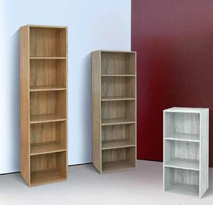 NBrand Libreria Scaffale Verticale 4 Ripiani 40x29x172h cm Rovere Nordik Ready - Foto 1 di 1