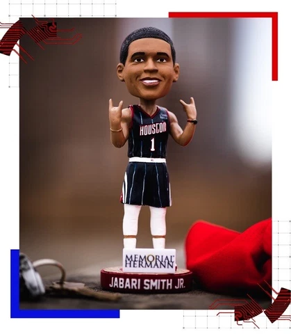 Houston Rockets Jabari Smith Jr. Welcome to H-Town Bobblehead SGA 12/15/22 Cover