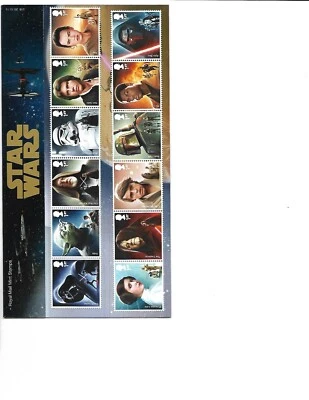2015  ROYAL MAIL PRESENTATION PACK STAR WARS INCLUDING THE MINI SHEET - image 1 of 2