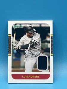 Luis Robert Player Worn Patch 2021 Panini Donruss  - Bild 1 von 2