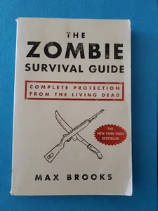 THE ZOMBIE SURVIVAL GUIDE BY MAX BROOKS BOOK PAPERBACK PROTECTION FROM THE DEAD - Picture 1 of 2