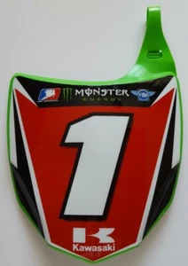 Ryan Villopoto Monster Energy Kawasaki Motocross Supercross Number Plate New - Picture 1 of 4