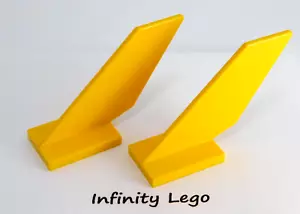 2 LEGO Yellow Tail 2x4x6 Plane Jet Ninjago Dragon (6239 2509) 2 Pieces - Picture 1 of 2