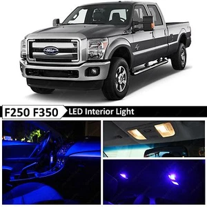 Kit de paquete de 20 luces LED interiores azules para Ford F250 F350 1999-2016 - Imagen 1 de 12