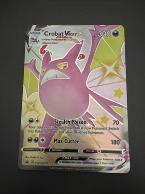 Pokemon Card Crobat VMAX SWSH099 Sword & Shield Jumbo Promo NM - Image 1 of 2