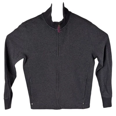 Sudadera Hugo Boss Para Hombres Gris Medio Cremallera Chaqueta de Pista Carbón en Blanco (Defectos) Foto 1 de 4