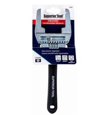 Superior Tool Adjustable Combination Wrench 3840 1-3" Nuts Toilet, Sink Basin - Imagem 1 de 2