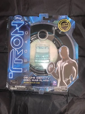 NUEVO 2010 Disney Tron Legacy Sam Flynn Deluxe Identity Disc Spin Master ares Foto 1 de 4