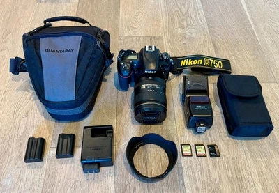 Nikon D750 camera and Nikkor 24-120 & VR lens plus accessories - Image 1 of 2
