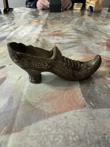 Vintage Heavy Metal Victorian Damen Schuh Metall Figur Vintage - Bild 1 von 6