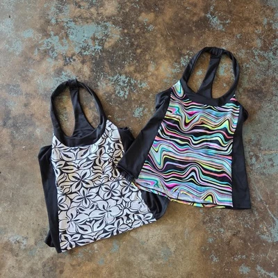 Lote de 2 camisetas de ciclismo Moxie para mujer talla M pulóver camisetas tanques bolsillos Foto 1 de 4