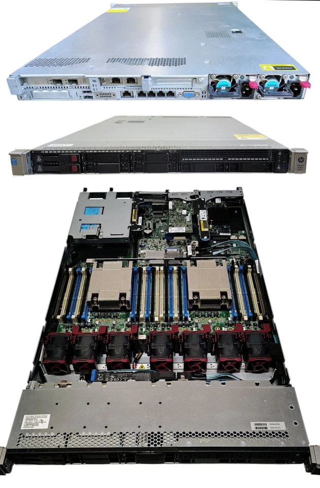 HP ProLiant DL360 Gen9 Server 2xIntel Xeon E5-2650V3 Trays NO HDD or RAM 2x PWS - Image 1 of 4