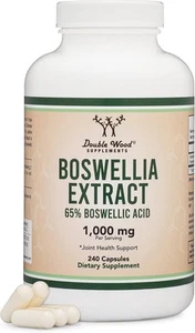 Boswellia Serrata - 240 Capsules (Max Strength 1,000Mg of 65% Boswellic Acid Ext - Picture 1 of 7
