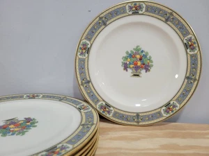 Morgan Belleek Orient 9" Porcelain Luncheon Plates - Set of 6 - Picture 1 of 9