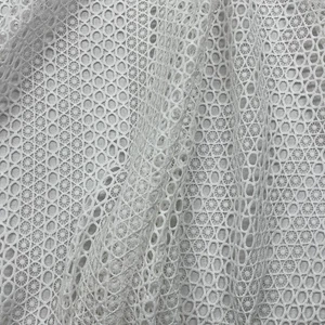 Spotty Abstract Heavy Cotton LACE Fabric Dress Costumes Bridal Wedding 54” CREAM - Picture 1 of 3