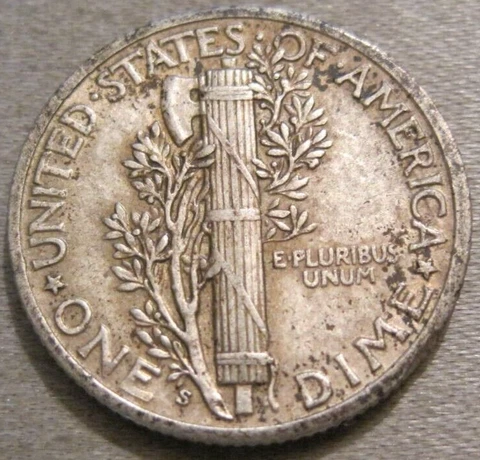 SELLING AS SHOWN - 1939 S MERCURY DIME *** 90% SILVER *** 481 Cover