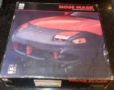 New OEM! 1992 Mitsubishi Eclipse Nose Mask Bra Black Accessory 3000gt - Image 1 of 3