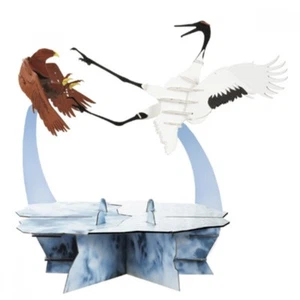 3D puzzle Paper Craft - Model Crane and Eagle - Made In Japan - Picture 1 of 6