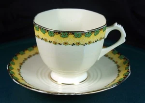Plant Tuscan China Art Deco Cups & Saucers - Pattern No. 5512A - Circa 1936 - Picture 1 of 1