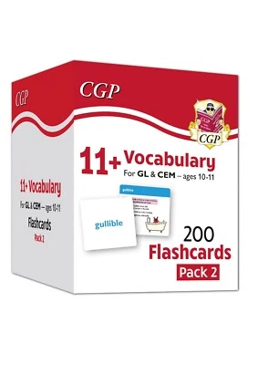 11+ Plus Year 6 GL CEM English Vocabulary Flashcards Ages 10-11 Pack 2 CGP - Image 1 of 4