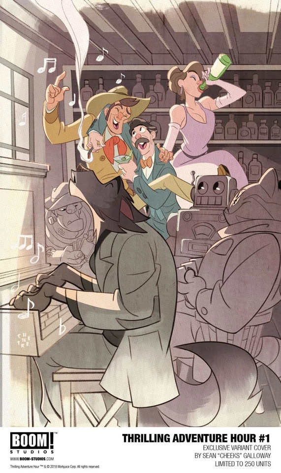 SDCC 2018 Boom! The Thrilling Adventure Hour #1 Variant Cover Cheeks - In Hand - Image 1 of 1