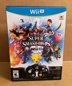 Super Smash Bros LIMITED EDITION Wii U Factory Sealed w/ Game Controller Adapter - Picture 1 of 7