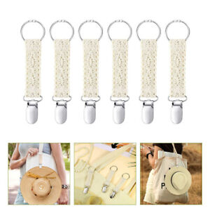  6 Pcs Ladies Tote Handbags Lace Hat Clip Travel for Traveling Magnetic