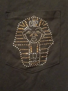 APA Black Rhinestone t-shirt: Size Medium - Picture 1 of 3