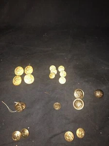 Military Button Collection Includes 21 Buttons - Picture 1 of 9