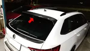 Carbon Fiber Rear Roof Spoiler Fit for Skoda Superb Combi III 2015-2022 B8 3V - Picture 1 of 5