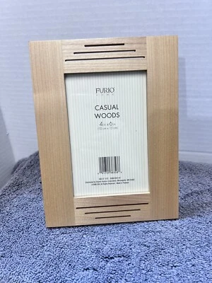 4X6 Inch Brown Wood Picture Frame Furio Home Casual Woods TableTop - Image 1 of 4