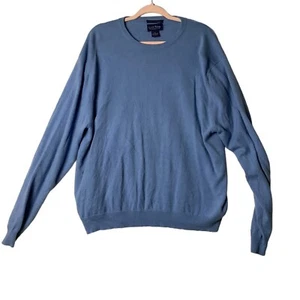 100 % feiner Kaschmir Rundhalsausschnitt Pullover Club Zimmer Herren Größe XXL blau Charter Club - Bild 1 von 6
