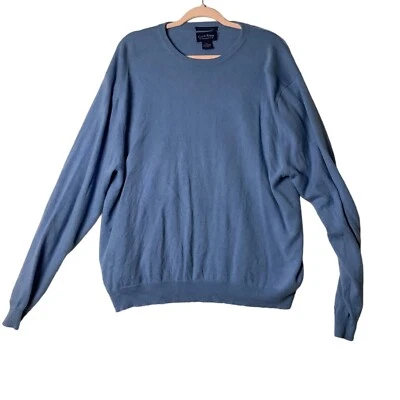 100% тонкий кашемир Crewneck свитер клуб комнаты мужчин размер XXL синий Charter Club - Изображение 1 из 4