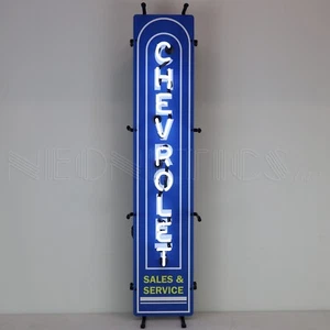 CHEVROLET VERTICAL JUNIOR NEON SIGN - Picture 1 of 1