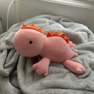 Pillowfort Pink Dino Weighted Plush Stuffed Toy Pillow Target 24” Sensory Animal - Picture 1 of 3