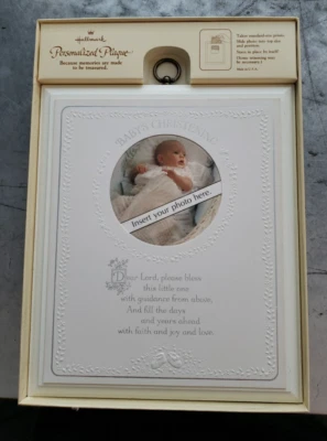 Placa personalizada Hallmark bautizo bebé nueva en caja Foto 1 de 3