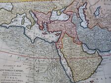 Empire ottoman Arabie Perse Afrique émeraude Mts. 1777 Bowen folio carte couleur main
