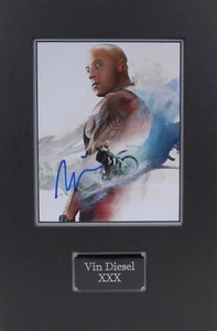Foto XXX 10x8 firmada y montada Vin DIESEL + CERTIFICADO DE AUTENTICIDAD RD Xander Cage Rápido y Furioso - Imagen 1 de 1