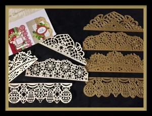 Anna Griffin CHRISTMAS DECORATIVE EDGE DIES ... Gorgeousness #88 - Picture 1 of 15