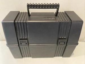 Vintage Black Plastic THERMOS LUNCH BOX ~ 1950’s Lunch Box Only *NO Thermos* - Picture 1 of 12