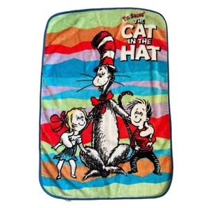 Vintage Dr. Seuss Throw Blanket CAT IN THE HAT - Picture 1 of 9